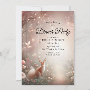 Invitation Domaine boisé lumineux de l'étincelle et de la fle