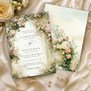 Invitation Domaine Floral Aquarelle Romantique Inspiré de la