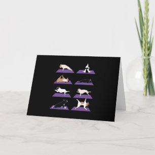 Invitation Don de chien   French Bulldog Yoga Lovely