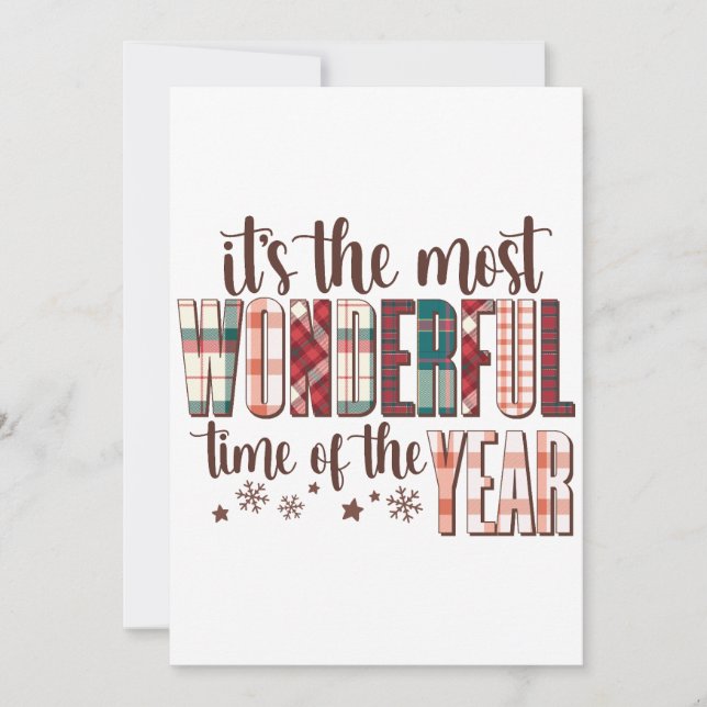 Invitation Don de Noël C'est le moment le plus merveilleux de (Devant)