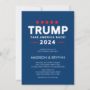 Invitation Donald Trump 2024 Reprenez l'Amérique Élection
