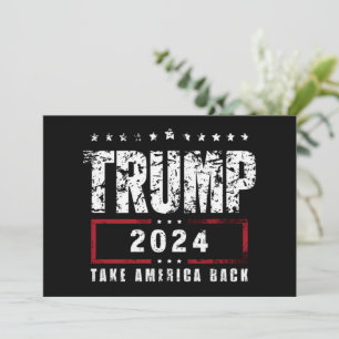 Invitation Donald Trump 2024 Reprenez l'Amérique Élection