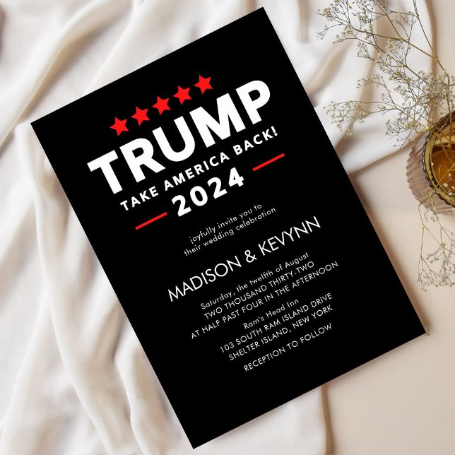 Invitation Donald Trump 2024 Reprenez l'élection en Amérique  (Créateur téléchargé)