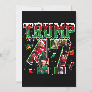 Invitation Donald Trump 47e président 2024 Noël Père Noël