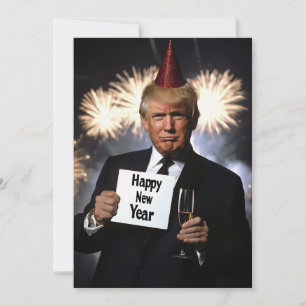 Invitation Donald Trump célèbre le style du Nouvel An