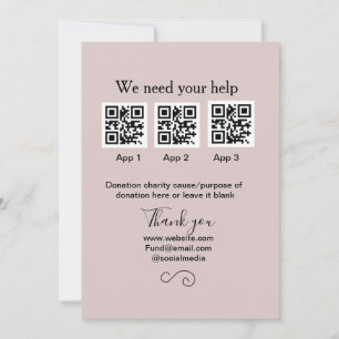 Invitation Donation Collection conseil pot ajouter votre q r 