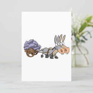 Invitation Donkies Tirant Un Panier