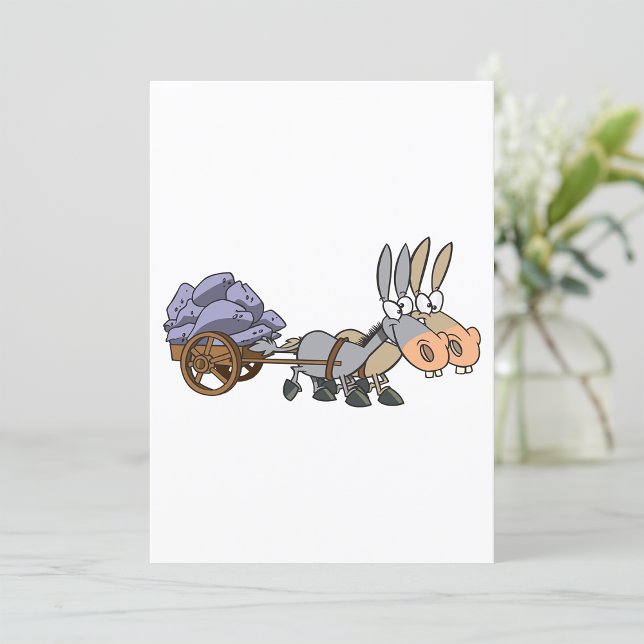 Invitation Donkies Tirant Un Panier (Créateur téléchargé)