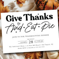 Donnez Merci Mange Pie Thanksgiving