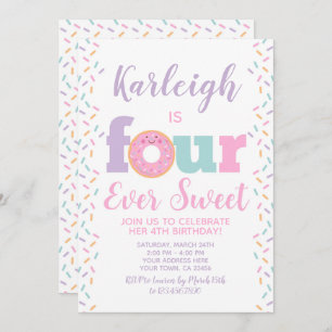 Invitation Donut 4Ever Sweet
