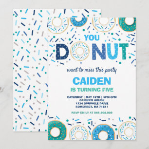 Invitation Donut Birthday Invitation, tu ne veux pas manquer 