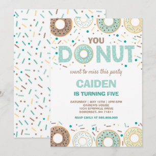 Invitation Donut Birthday Invitation, tu ne veux pas manquer 