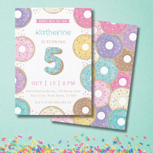 Invitation DONUTS 5E Anniversaire