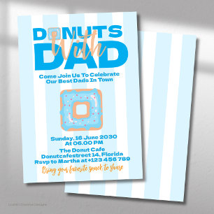 Invitation Donuts Bleus Avec Papa Pour La Fête Des Pères