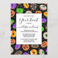 Donuts paillets confettis mignons cool Halloween