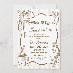 Invitation Doodle Félicitations Manuscrites Pour La Fin De Sa