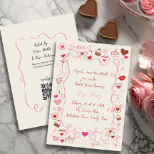 Doodle Whimsical Fête des mariées de Valentine