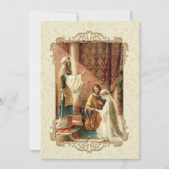 Invitation d'or du Mariage nuptial traditionnel (Devant)
