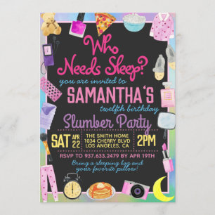 Invitation Dormir sur le bois Qui a besoin de dormir ?