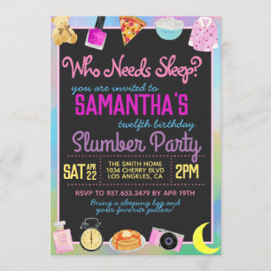 Invitation Dormir sur le bois Qui a besoin de dormir ?