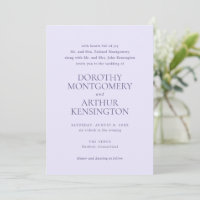 Dorothy Lilac Mariage élégant