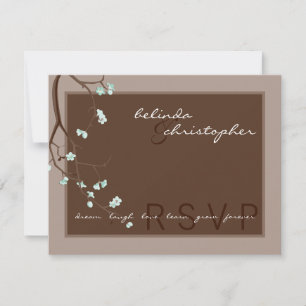 Invitation DOSSIER DE RÉPONSE RSVP :: cerisiers en fleurs 4L