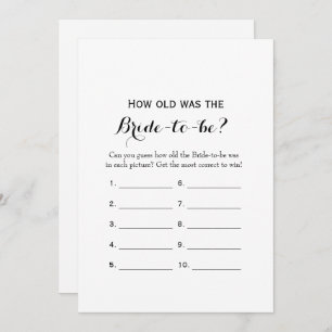 Invitation Double Côté - 2 Fêtes de l'mariée Jeu-Comment Anci