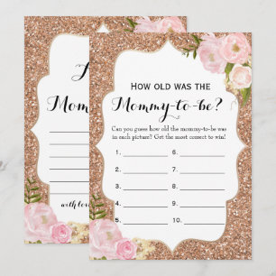 Invitation Double Côté jeux de 2 baby showers comment vieux