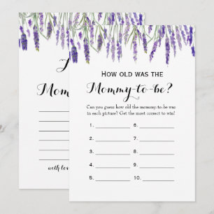 Invitation Double Côté jeux de 2 baby showers comment vieux