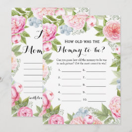 Invitation Double Côté - Jeux de 2 Baby showers - Quel âge |