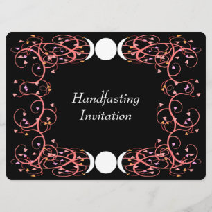 Invitation Double déesse Lesbienne Wiccan Handfasting Invitat