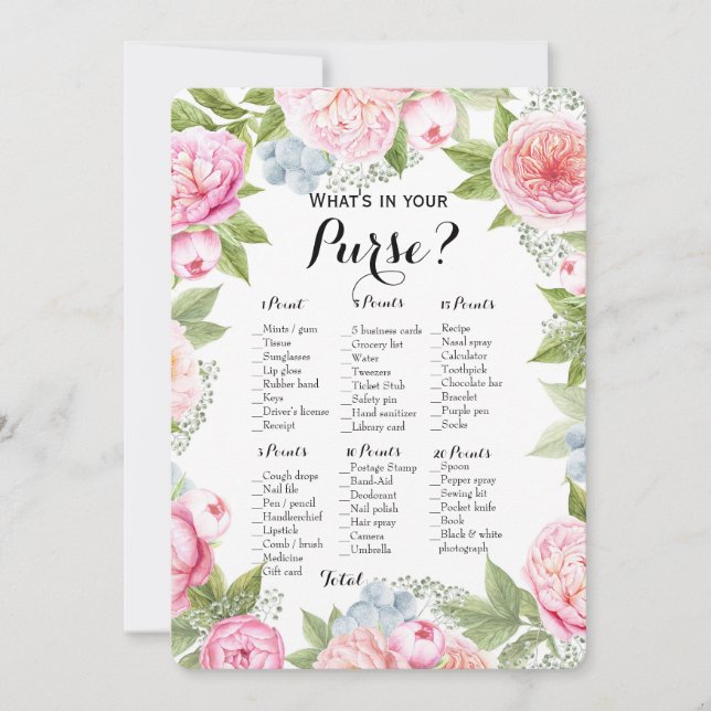 Invitation Double face - 2 sacs à main pour les jeux de Fêtes (Devant)