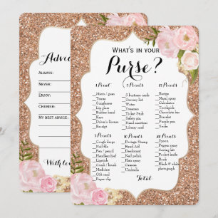 Invitation Double face - 2 sacs à main pour les jeux de Fêtes