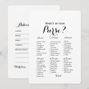 Invitation Double face - 2 sacs à main pour les jeux de Fêtes