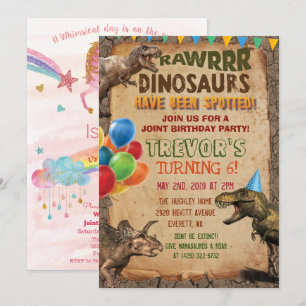 INVITATION DOUBLE - Invitation d'anniversaire Lico