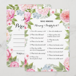 Invitation Double Side 2 Baby shower - Conseil| Qui sait