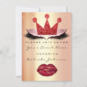Invitation Douce 16ème Fête des mariées Quinceanera Kiss Crow
