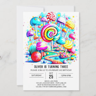 Invitation Douce arrosage personnalisé Anniversaire