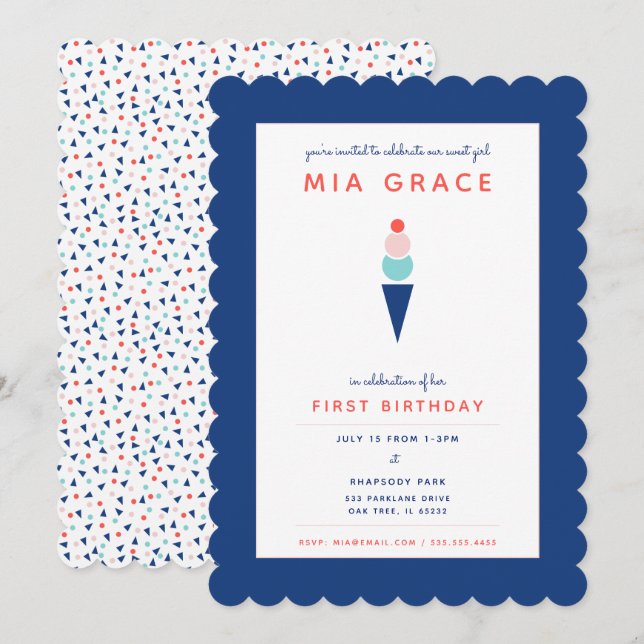 Invitation douce comme de la glace (Devant / Derrière)