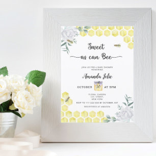Invitation Douce comme peut être baby shower
