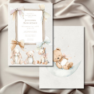 Invitation Douce Fête de Naissance pour Bébé Jouet de Nursery