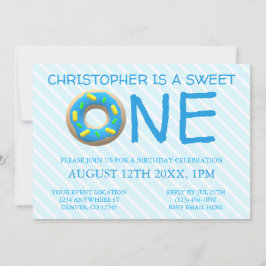 Invitation Douce Fête du Gâteau pour le 1er Anniversaire de G