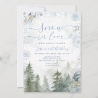 Douce Flocon de Neige Bleu Amoureux Anniversaire F