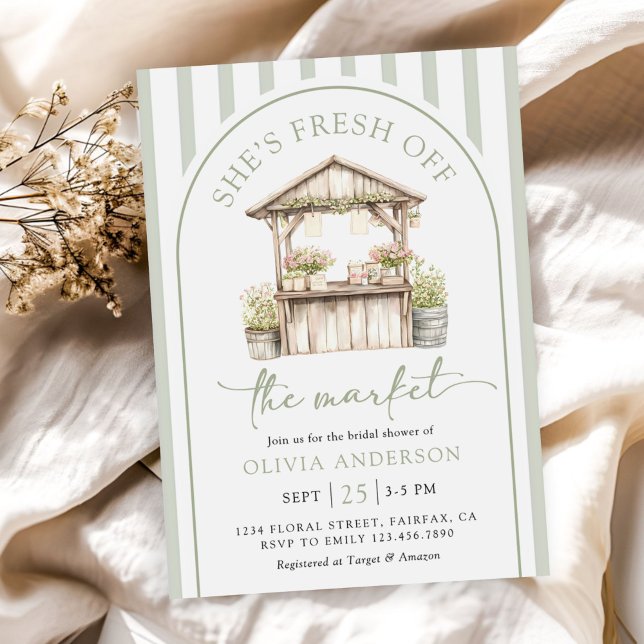 Invitation Douce Fraîche Éclore Mariage (Créateur téléchargé)