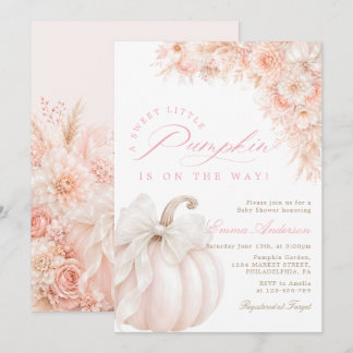 Invitation Douce petite citrouille demoiselle d'honneur Baby