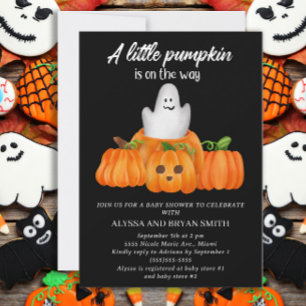 Invitation Douce petite citrouille en route Baby Shower