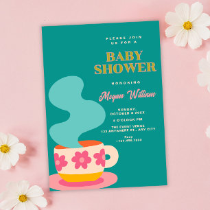 Invitation Douce tasse baby shower