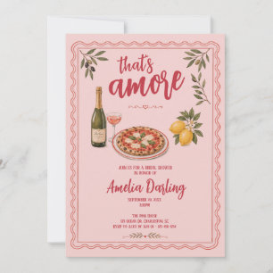 Invitation Douceur Amore Amour Italien Enterrement de Vie de
