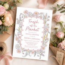 Douceur de Marché Floral Shower de Mariée