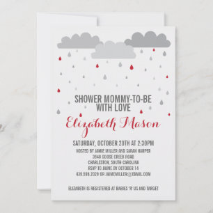 Invitation Douche avec Baby shower d'amour